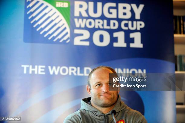 William SERVAT - - Conference de presse - Annonce de la composition du XV contre le Japon - Coupe du Monde de Rugby 2011 - Auckland -