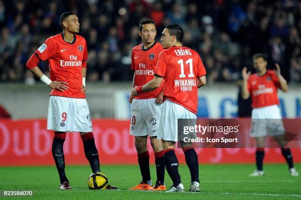 Guillaume HOARAU / NENE / Mevlut ERDING - - Paris Saint Germain / Lyon - 31e journee Ligue 1,