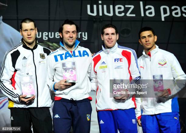 Matteo TAGLIARIOL / Joerg FIEDLER / Gauthier GRUMIER / Ruben LIMARDO - - Challenge Monal 2011 - Coupe du Monde -Coubertin ,