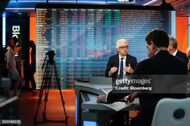 Lewis Alexander, chief economist at Nomura Holdings Inc., speaks during a Bloomberg Television interview in New York, U.S., on Thursday, July 27,...