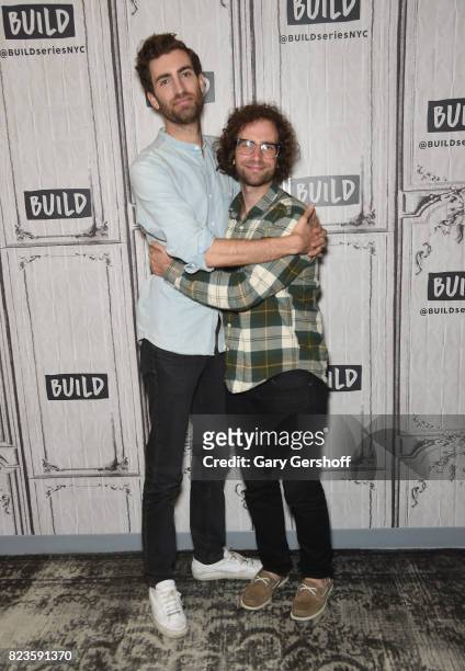 Director Dave McCary and actor/writer Kyle Mooney visit Build Series to discuss the new film "Brigsby Bear" at Build Studio on July 27, 2017 in New...