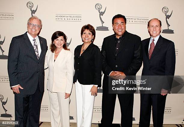 Chairman and CEO John Shaffner, CBS Entertainment President Nina Tassler, NCLR President and CEO Janet Murguia, John Quinones, ABC News, and Alan...