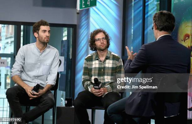 Director Dave McCary, actor/writer Kyle Mooney and host Ricky Camilleri attend Build to discuss the new movie "Brigsby Bear" at Build Studio on July...