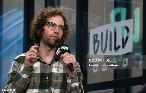 Actor/writer Kyle Mooney attends Build to discuss the new movie "Brigsby Bear" at Build Studio on July 27, 2017 in New York City.