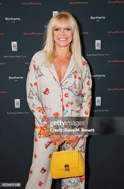 Jo Wood attends the global debut of the new Rolls-Royce Phantom at Bonhams on July 27, 2017 in London, England.