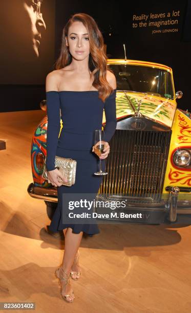 Danielle Peazer attends the global debut of the new Rolls-Royce Phantom at Bonhams on July 27, 2017 in London, England.