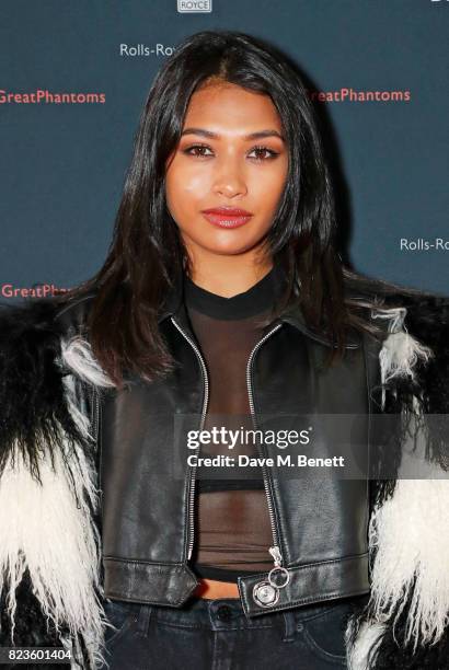 Vanessa White attends the global debut of the new Rolls-Royce Phantom at Bonhams on July 27, 2017 in London, England.