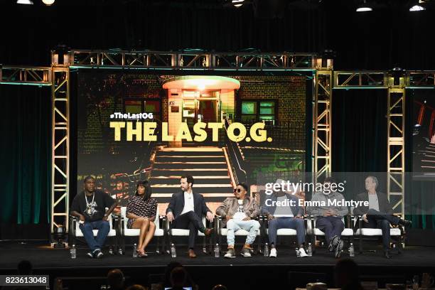 Executive producer/actor Tracy Morgan, actors Tiffany Haddish, Ryan Gaul, Allen Maldonado, Cedric the Entertainer, Executive producers John Carcieri...