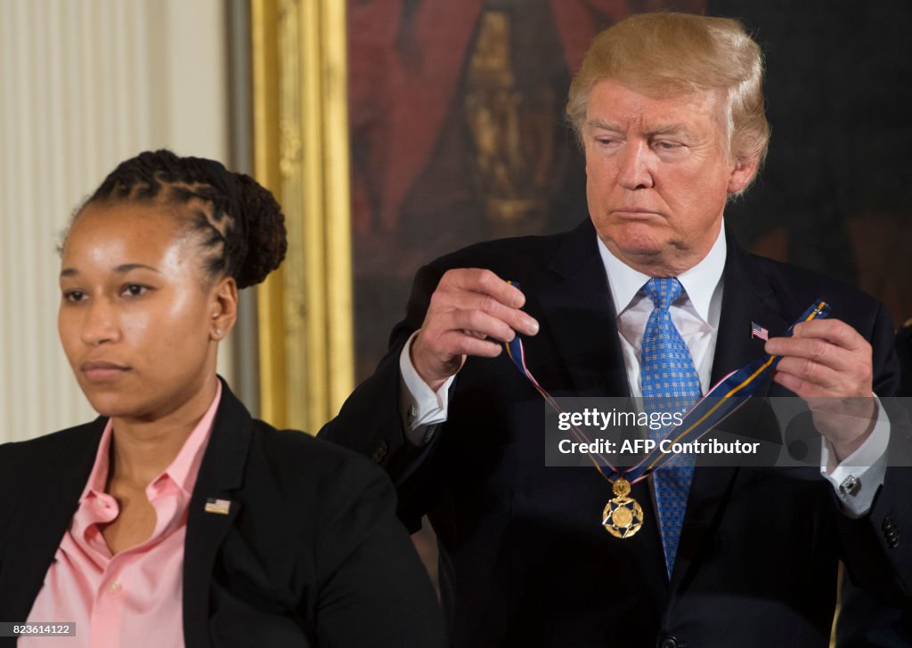 US-POLITICS-TRUMP-MEDAL-VALOR