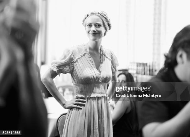 Actor Meredith Hagner of 'Search Party' at the TCA Turner Summer Press Tour 2017 Green Room at The Beverly Hilton Hotel on July 27, 2017 in Beverly...