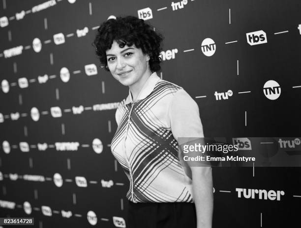 Actor Alia Shawkat of 'Search Party' at the TCA Turner Summer Press Tour 2017 Green Room at The Beverly Hilton Hotel on July 27, 2017 in Beverly...