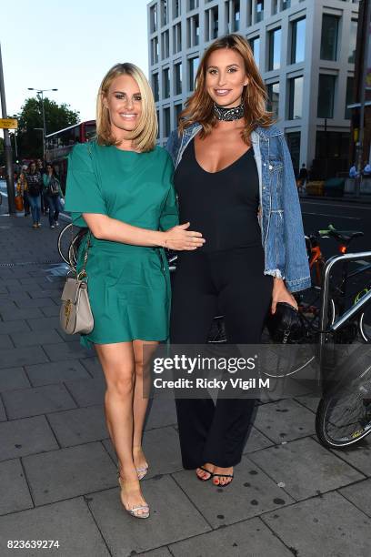 Danielle Armstrong and Ferne McCann attend Ann Summers - a/w 2017 launch party on July 27, 2017 in London, England.