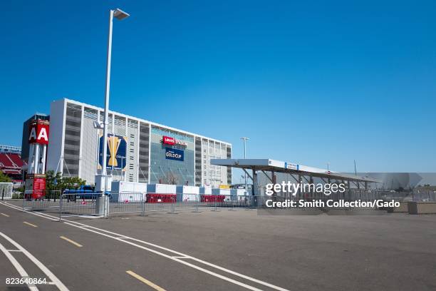 Levi's Stadium, home to the San Francisco 49ers football team, in the Silicon Valley town of Santa Clara, California, July 25, 2017. .