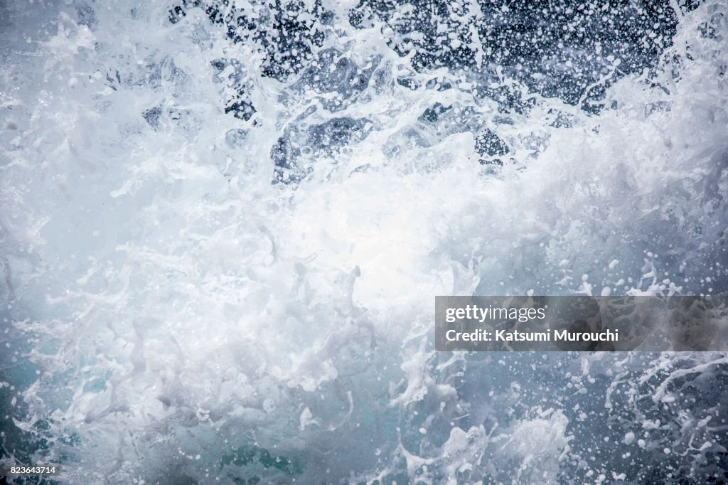 Sea wave and splashing background