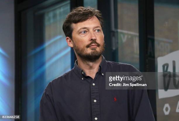 Director Dustin Guy Defa attends Build to discuss the film "Person To Person" at Build Studio on July 27, 2017 in New York City.