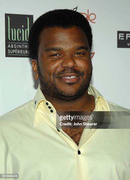 Actor Craig Robinson arrives at the Apple Lounge grand opening at Apple Lounge on August 14, 2008 in West Hollywood, California.