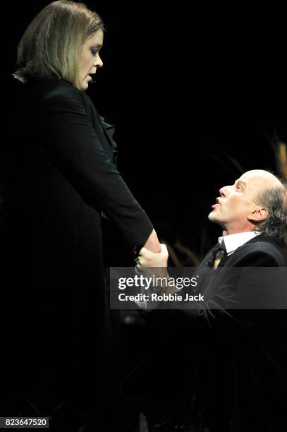 Alice Coote as Vitellia and Richard Croft as Tito in Wolfgang Amadeus Mozart's La clemenza di Tito directed by Claus Guth and conducted by Robin...