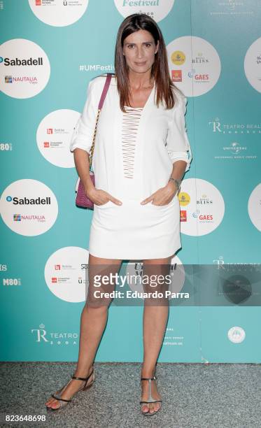 Actress Elia Galera attends James Rhodes concert at the Royal Theatre on July 27, 2017 in Madrid, Spain.