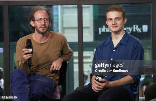 Actors Bene Coopersmith and Ben Rosenfield attend Build to discuss the film "Person To Person" at Build Studio on July 27, 2017 in New York City.