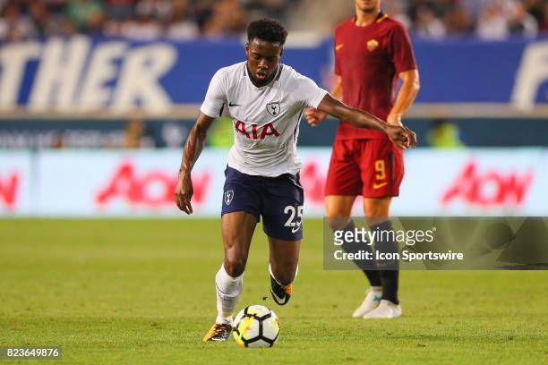 Tottenham Hotspur midfielder Joshua Onomah during the first half of the International Champions Cup soccer game between Tottenham Hotspur and Roma on...