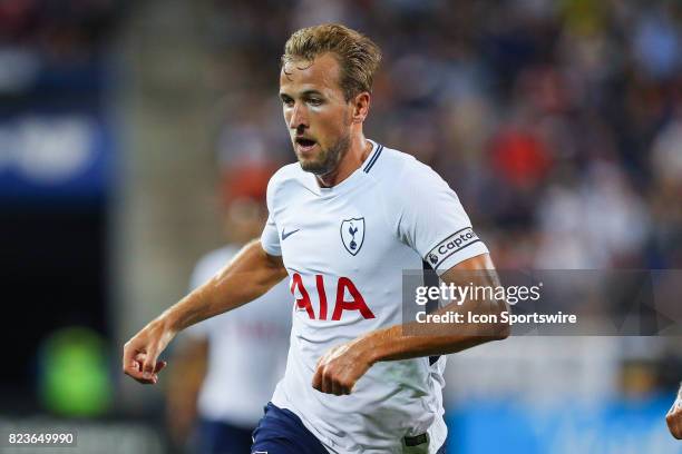 Tottenham Hotspur forward Harry Kane during the International Champions Cup soccer game between Tottenham Hotspur and Roma on July 25 at Red Bull...