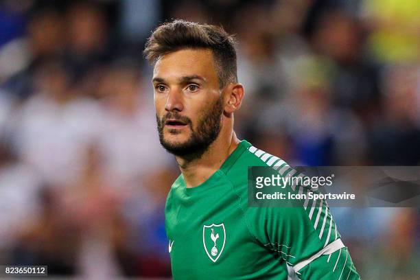 Tottenham Hotspur goalkeeper Hugo Lloris during the second half of the International Champions Cup soccer game between Tottenham Hotspur and Roma on...