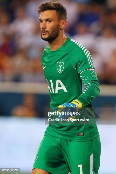 Tottenham Hotspur goalkeeper Hugo Lloris during the second half of the International Champions Cup soccer game between Tottenham Hotspur and Roma on...