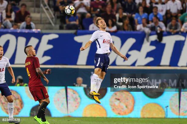 Tottenham Hotspur midfielder Christian Eriksen during the second half of the International Champions Cup soccer game between Tottenham Hotspur and...