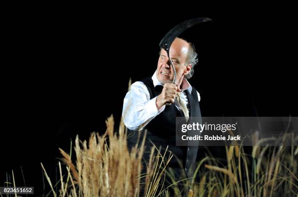 Richard Croft as Tito in Wolfgang Amadeus Mozart's La clemenza di Tito directed by Claus Guth and conducted by Robin Ticciati at Glyndebourne Opera...