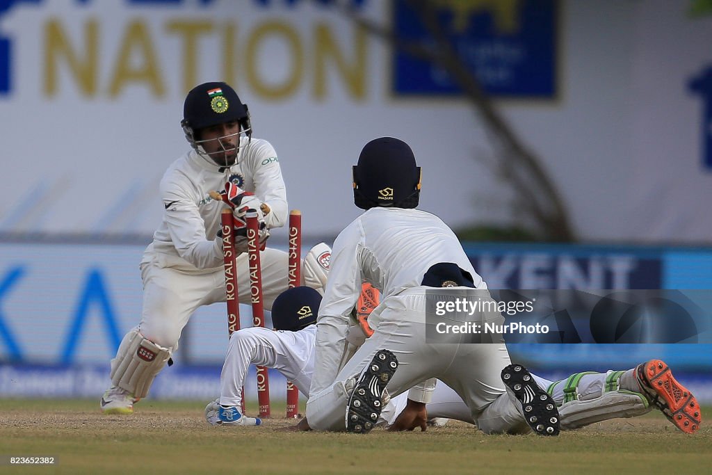 Sri Lanka v India - Cricket, Test Day 2