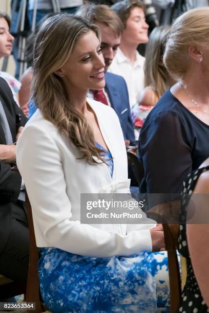 Catherine McDonnell attends the 'Medals to Merit in Work' delivery at Moncloa palace July 27, 2017 in Madrid, Spain.