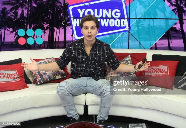 July 26: Jake T. Austin visits the Young Hollywood Studio on July 26, 2017 in Los Angeles, California.