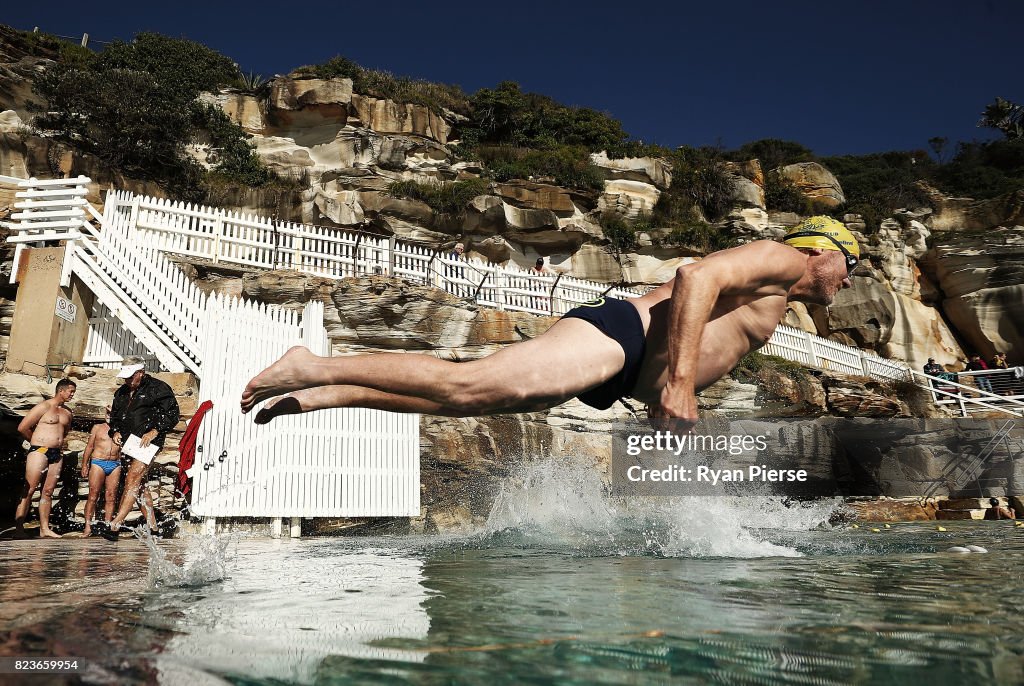 Sydney Swimmers Race At World's Oldest Winter Swimming Club