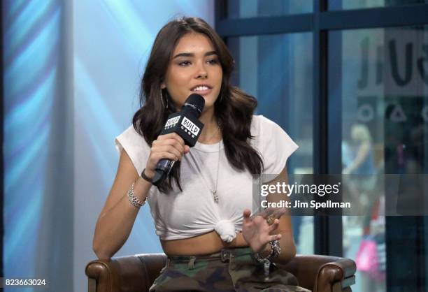 Singer Madison Beer attends Build to discuss her new song "Dead" at Build Studio on July 27, 2017 in New York City.