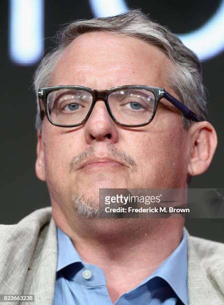 Executive producer Adam McKay of 'I Love You, America' speaks onstage during the Hulu portion of the 2017 Summer Television Critics Association Press...
