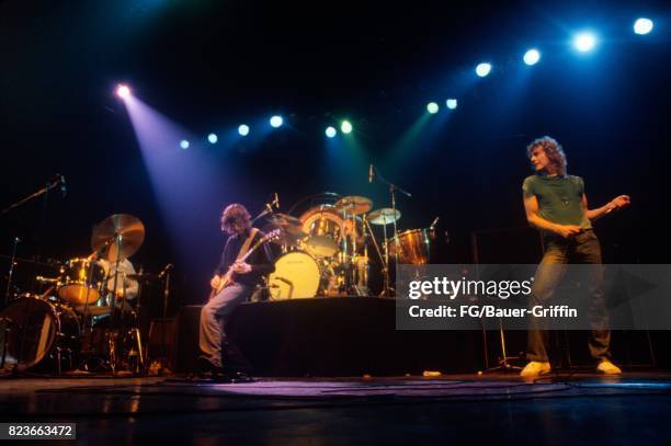 Led Zeppelin play at the Munich Olympiahalle. The second drummer was Simon Kirke of Bad Company. The band knew that John Bonham had a serious alcohol...