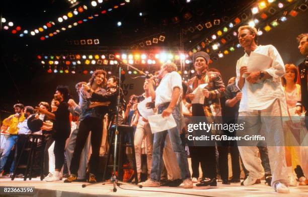 Finale of Live Aid on July 13, 1985 in London, United Kingdom. 170612F1