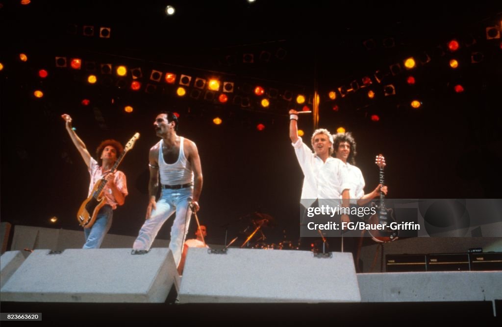 Live Aid At Wembley Stadium