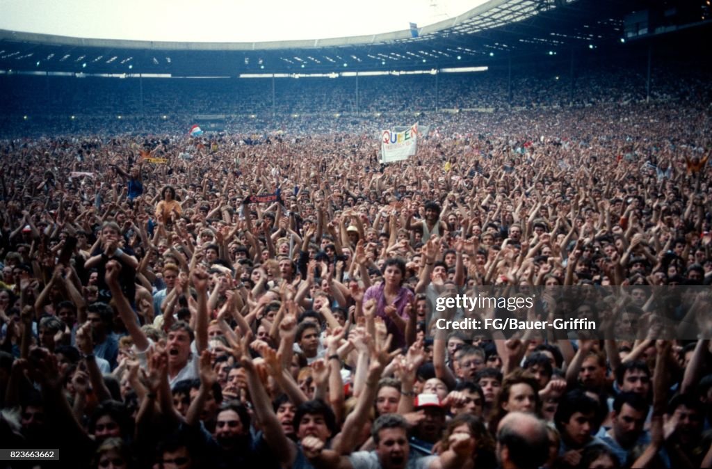 Queen Audience At Wembley Stadium 