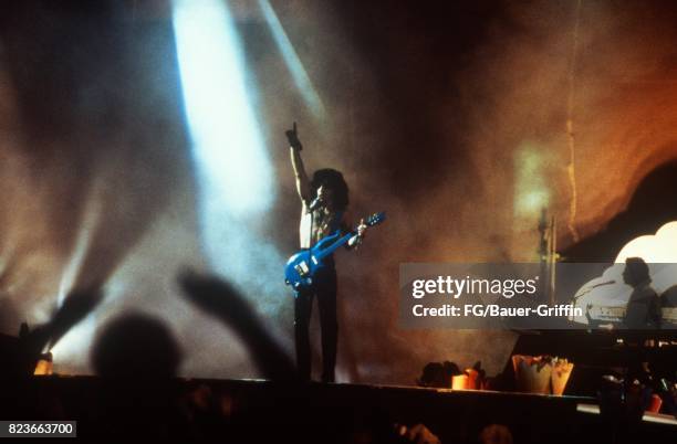 Prince plays Charlotte Coliseum during the Lovesexy tour on September 24, 1988 in Charlotte, North Carolina. 170612F1