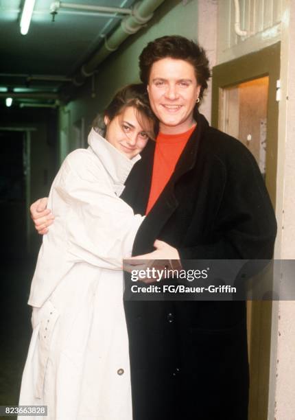 Yasmin Parvaneh and Simon Le Bon together on August 29, 1984 in London, United Kingdom. 170612F1