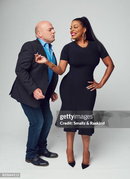 Dean Norris and Niecy Nash of Turner Networks 'Claws' pose for a portrait during the 2017 Summer Television Critics Association Press Tour at The...