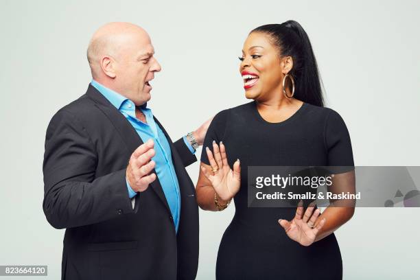 Dean Norris and Niecy Nash of Turner Networks 'Claws' pose for a portrait during the 2017 Summer Television Critics Association Press Tour at The...
