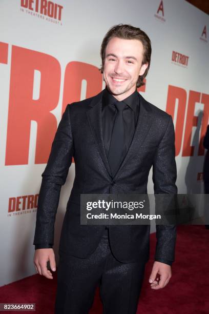 Actor​ Ben O'Toole during the premiere of 'Detroit' at Fox Theatre on July 25, 2017 in Detroit, Michigan.