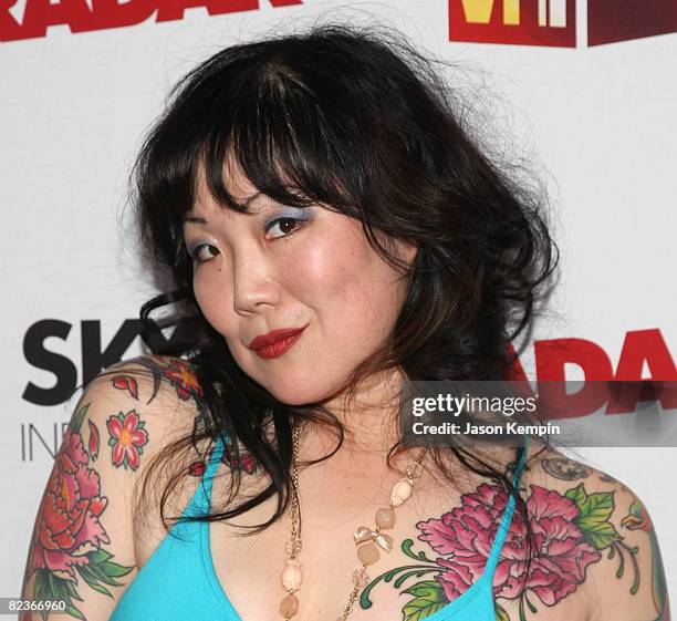 Comedian Margaret Cho attends the premiere of VH1's "The Cho Show" at Le Royale on August 13, 2008 in New York City.
