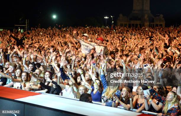 Atmosphere during MTV Crashes Plymouth on July 27, 2017 in Plymouth, England.