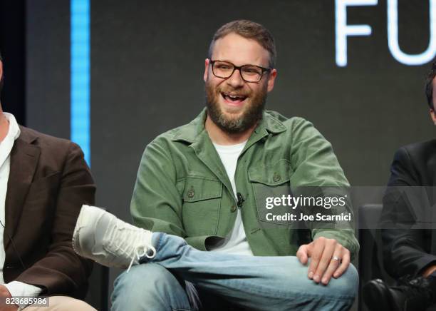Executive producer Seth Rogen speaks onstage during Summer TCA at The Beverly Hilton Hotel on July 27, 2017 in Beverly Hills, California.