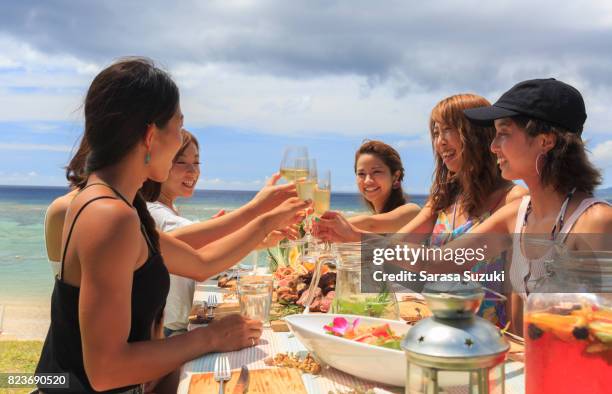 young people enjoying bbq. - only japanese stock pictures, royalty-free photos & images