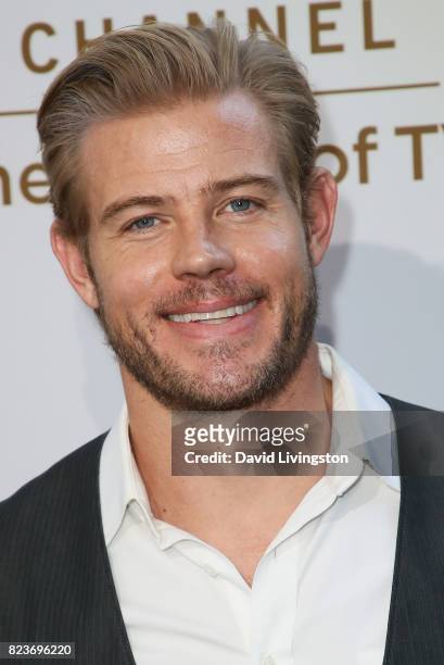 Model Trevor Donovan attends the Hallmark Channel and Hallmark Movies and Mysteries 2017 Summer TCA Tour on July 27, 2017 in Beverly Hills,...