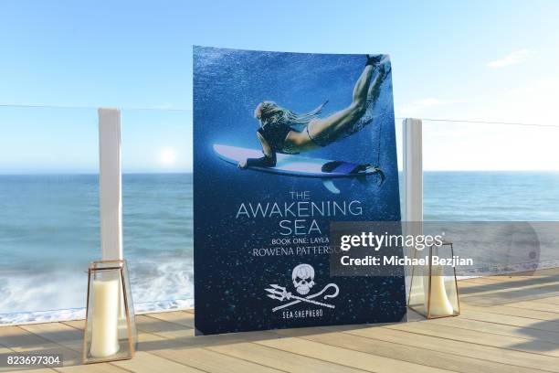 General view of the atmosphere as seen at "The Awakening Sea" Launch Party By Rowena Patterson on July 27, 2017 in Malibu, California.